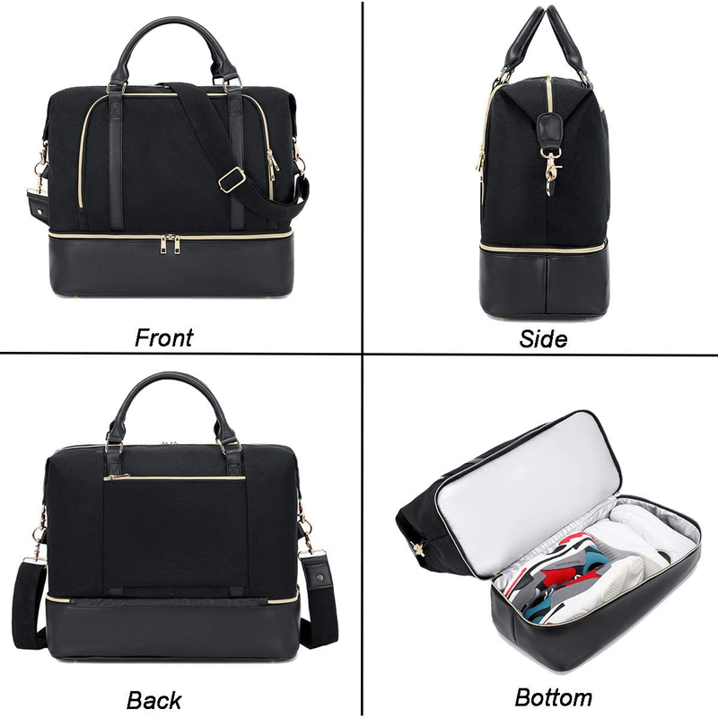 Duffel δέρματος των ανδρών γυναικών τσάντα ταξιδιού με το μανίκι 17.3x14.5x8.3 καροτσακιών»