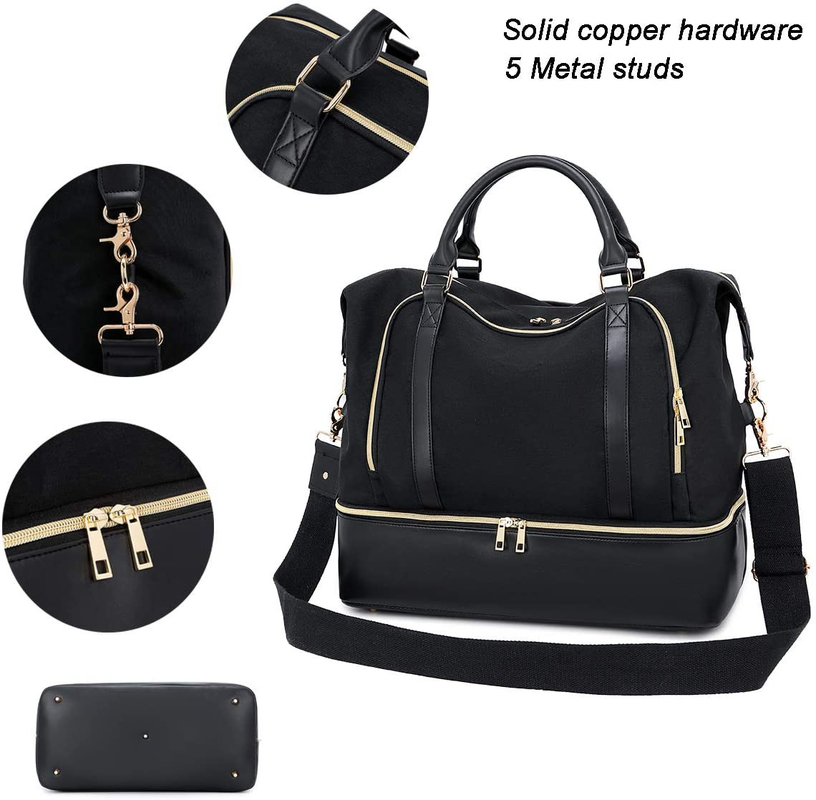 Duffel δέρματος των ανδρών γυναικών τσάντα ταξιδιού με το μανίκι 17.3x14.5x8.3 καροτσακιών»