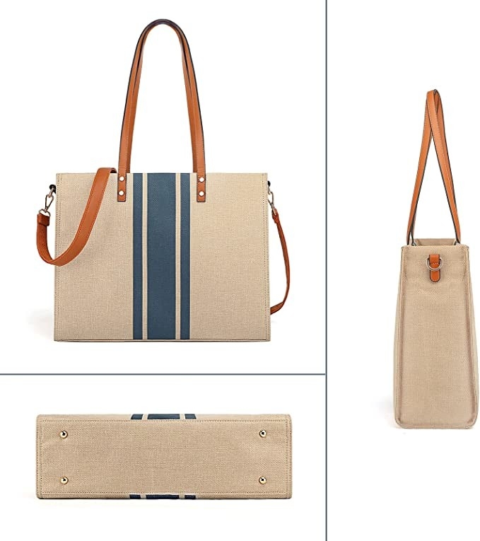 Τσάντα Tote lap-top εργασίας καμβά για το περιστασιακό ταξίδι 16.33x4.7x12.99 γυναικών