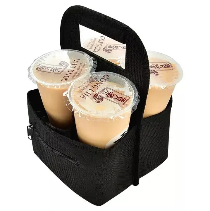 Φορητή τσάντα αποθήκευσης καφέ, 10 * 7 ίντσες Custom Coffee Cup Sleeves