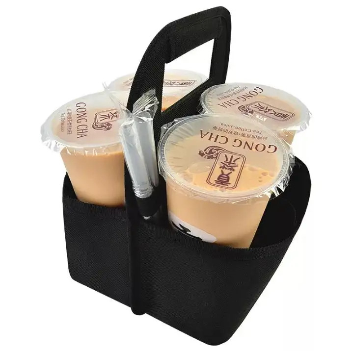 Φορητή τσάντα αποθήκευσης καφέ, 10 * 7 ίντσες Custom Coffee Cup Sleeves