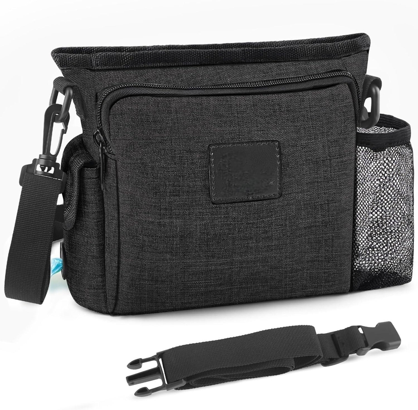 Φορητό Walking Fanny Pack Ενσωματωμένο κάτουρο Custom με πολλαπλές τσέπες Ρυθμίσιμο ιμάντα ώμου