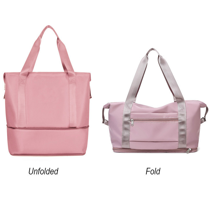 Κυλώντας αθλητικό Duffel γυναίκα αδιάβροχο 10.63x21.65x7.09 πολυεστέρα 210D τσαντών ταξιδιού»