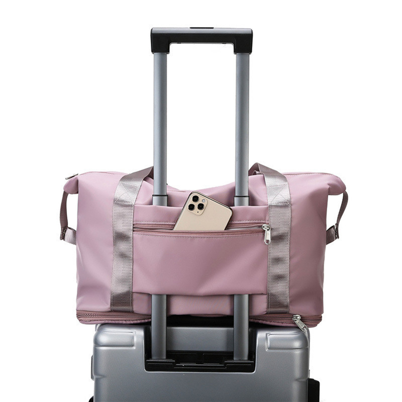 Κυλώντας αθλητικό Duffel γυναίκα αδιάβροχο 10.63x21.65x7.09 πολυεστέρα 210D τσαντών ταξιδιού»