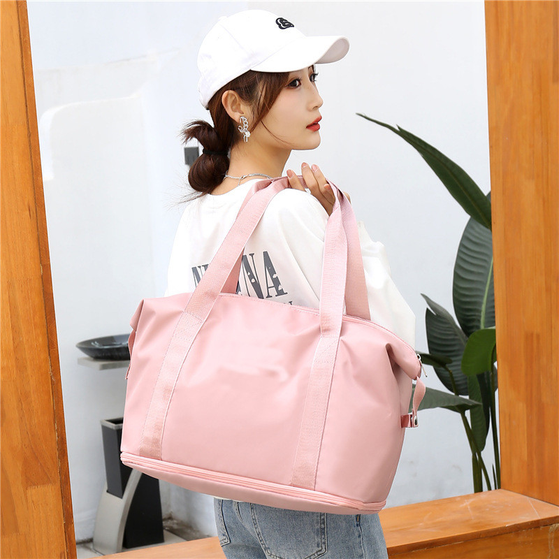 Κυλώντας αθλητικό Duffel γυναίκα αδιάβροχο 10.63x21.65x7.09 πολυεστέρα 210D τσαντών ταξιδιού»