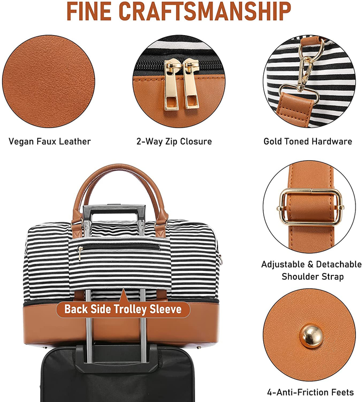 Duffel ταξιδιού καμβά των ατόμων τοποθετεί τις αποσκευές σε σάκκο συνεχίζει το Σαββατοκύριακο Tote 16.2x14.5x8»